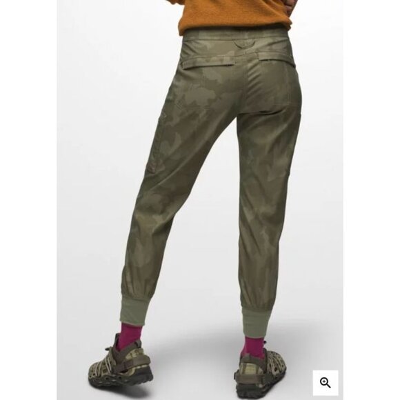 Prana Green Camouflage Halle Cargo Jogger Pant 14 - Picture 9 of 9